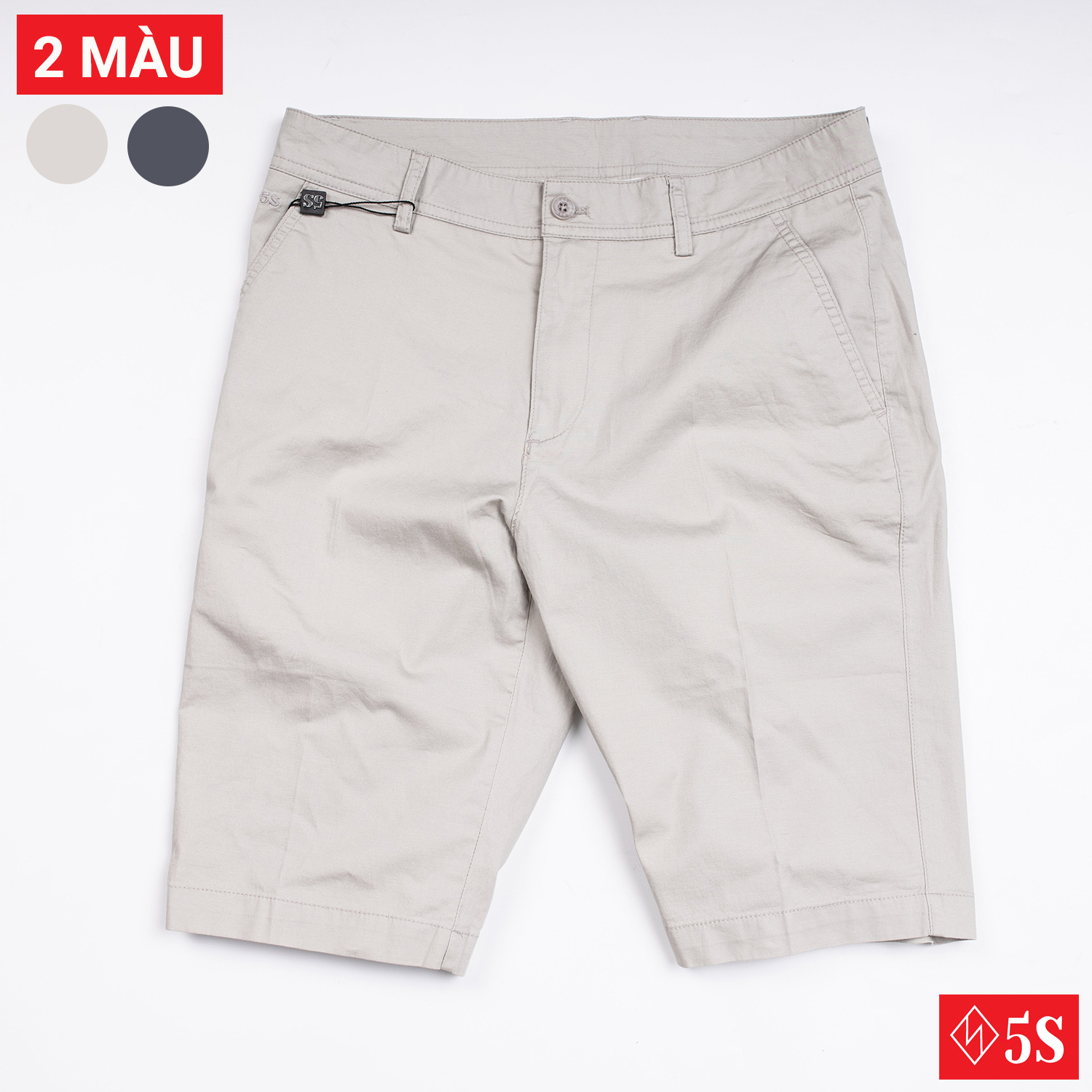 Quần short nam kaki 5s kiểu dáng slimfit trẻ trung, năng động, mẫu mới
