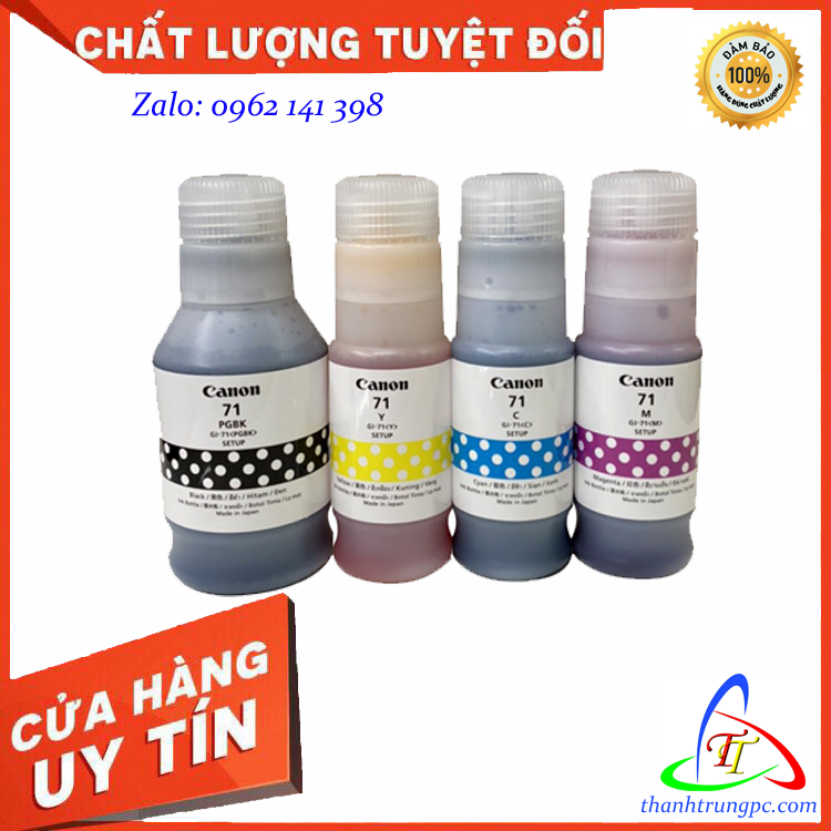Bộ mực in canon gi-71 cho máy canon-pixma g1020/ g2020/ g3020
