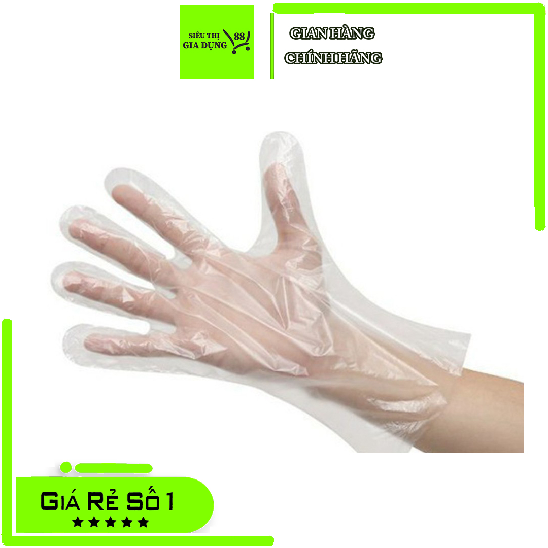 Găng Tay Ni Lông Sinh Học Tự Phân Hủy 100g, Bao Tay Nilon Làm Bếp, Nhuộm Tóc [GIÁ TỔNG KHO]