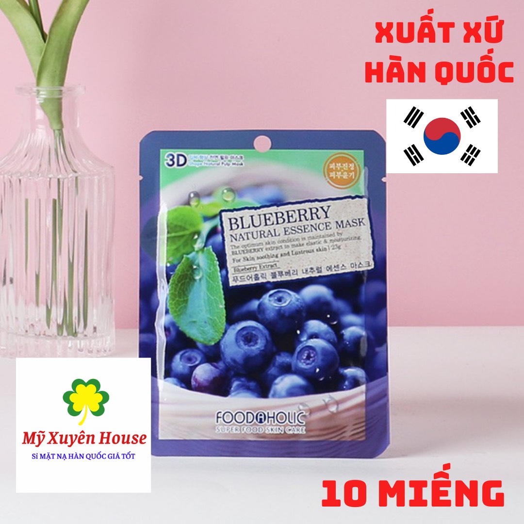 Mặt nạ 3d foodaholic việt quất hàn quốc chính hãng 10 miếng