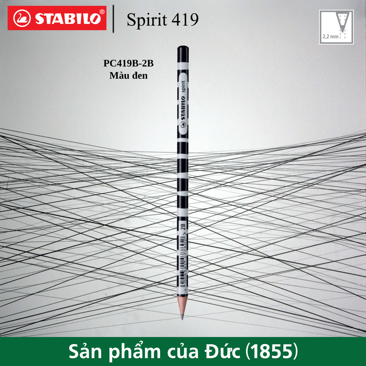 Bút chì gỗ stabilo spirit pc419