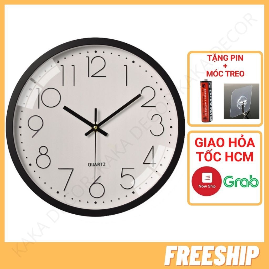IIdRDeMf Đồng hồ treo tường đẹp đồng hồ trang trí treo tường kim trôi mẫu mới sang trọng hiện đại