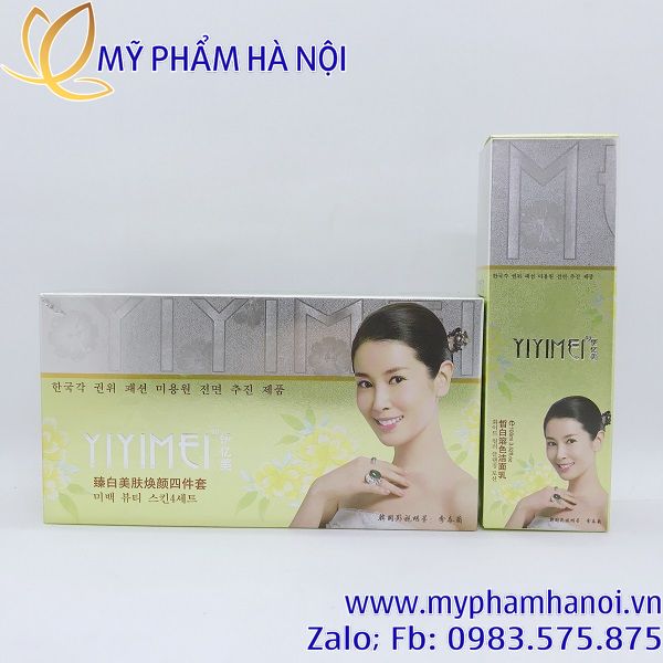 4 sản phẩm yiyimei bộ mỹ phẩm mờ nám trắng da