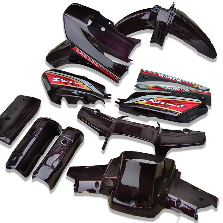 (Tặng Kèm Tem ) Dàn áo xe Honda  Dream 2 màu Nho Tím  - Dream Thái  -Việt  -Tàu giá rẻ -nhựa ABS LOẠI TỐT