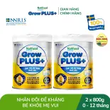 Bộ 2 Sữa Bột Nutifood GrowPLUS+ Sữa Non - Hỗ Trợ Tăng Cường Đề Kháng 800g - 0-12 Tháng Tuổi - Tăng Cường Hệ Miễn Dịch, Tiêu Hóa Tốt (Lon 800g)