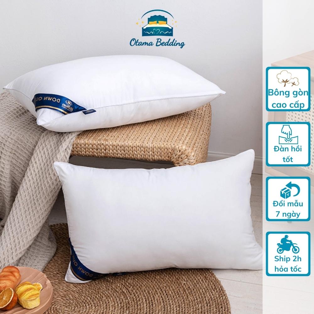 Ruột gối đầu bông gòn cao cấp, Ruột gối nằm hơi kích thước 45x65cm nặng 1,3kg
