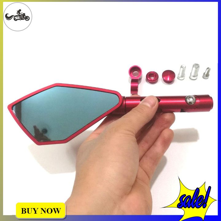 [HCM]Gương chiếu hậu Rizoma 5 cạnh full cây màu đỏ 1 cái trái tặng kèm ron chế xoay 360 độ - Sản Phẩm Chất Lượng Gian Hàng Uy Tín Giá Cả Cực Tốt Mua Ngay.