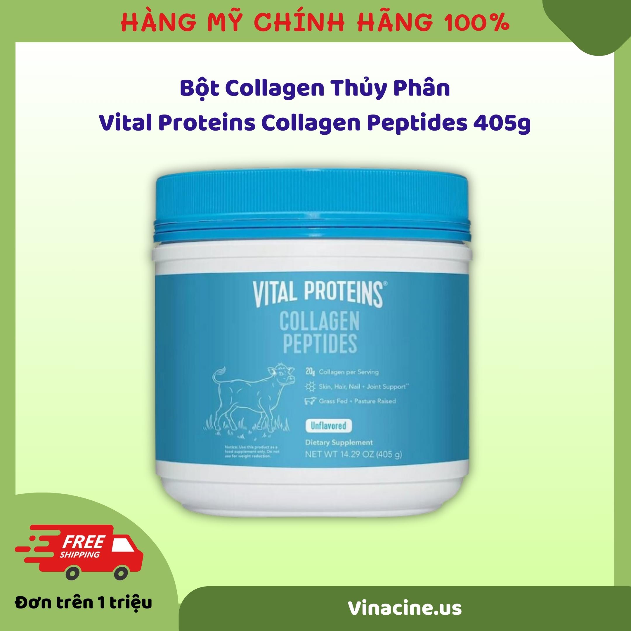 Bột Collagen Thủy Phân Vital Proteins Collagen Peptides 405g