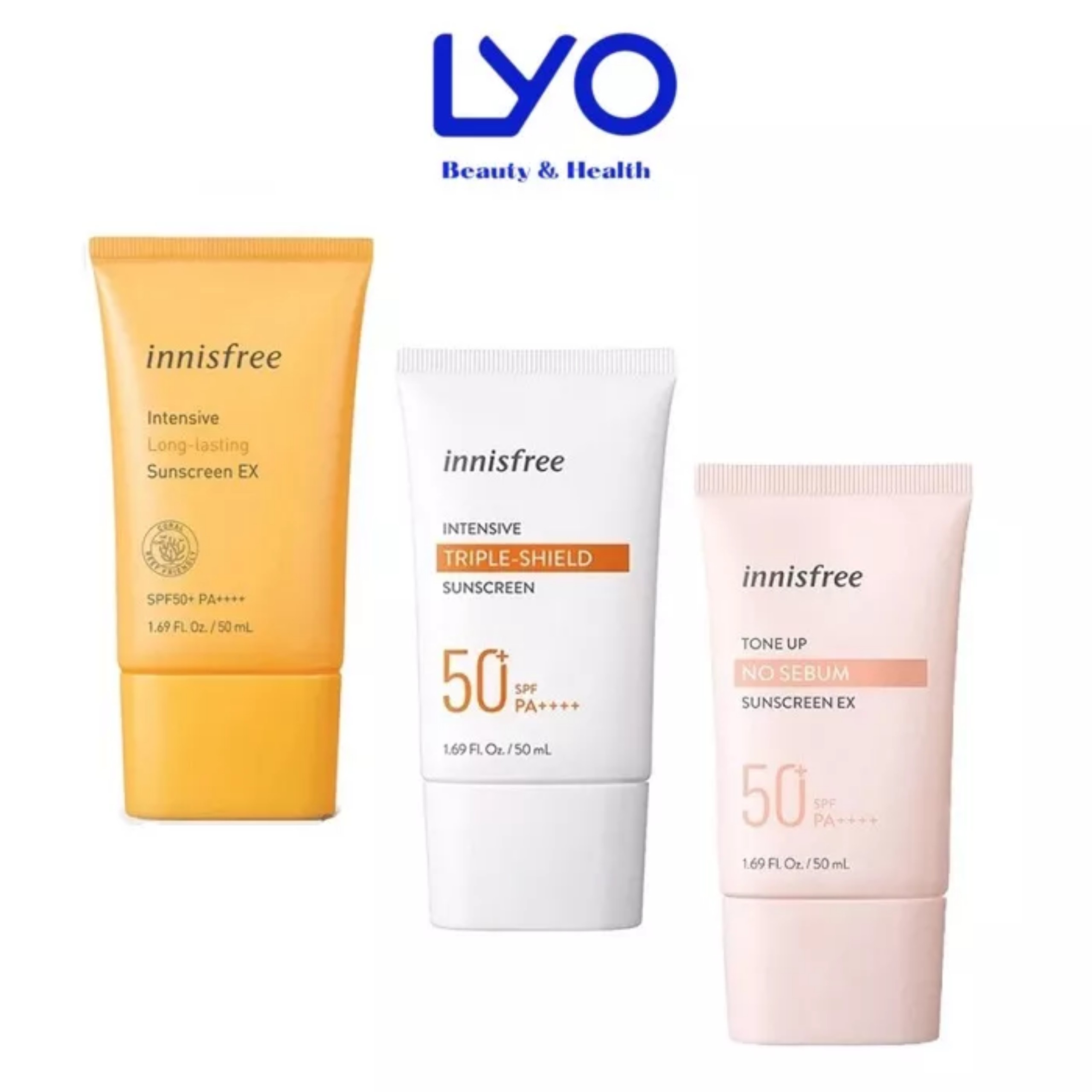 Kem chống nắng Innisfree Triple Care Triple-Shield No Sebum Long Lasting Mild 50ml
