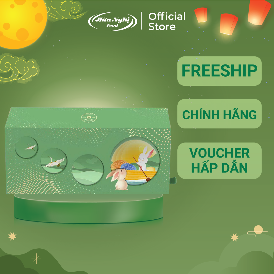 Bánh Trung Thu Hữu Nghị Momiji Limited (3 Bánh Nướng 80G)