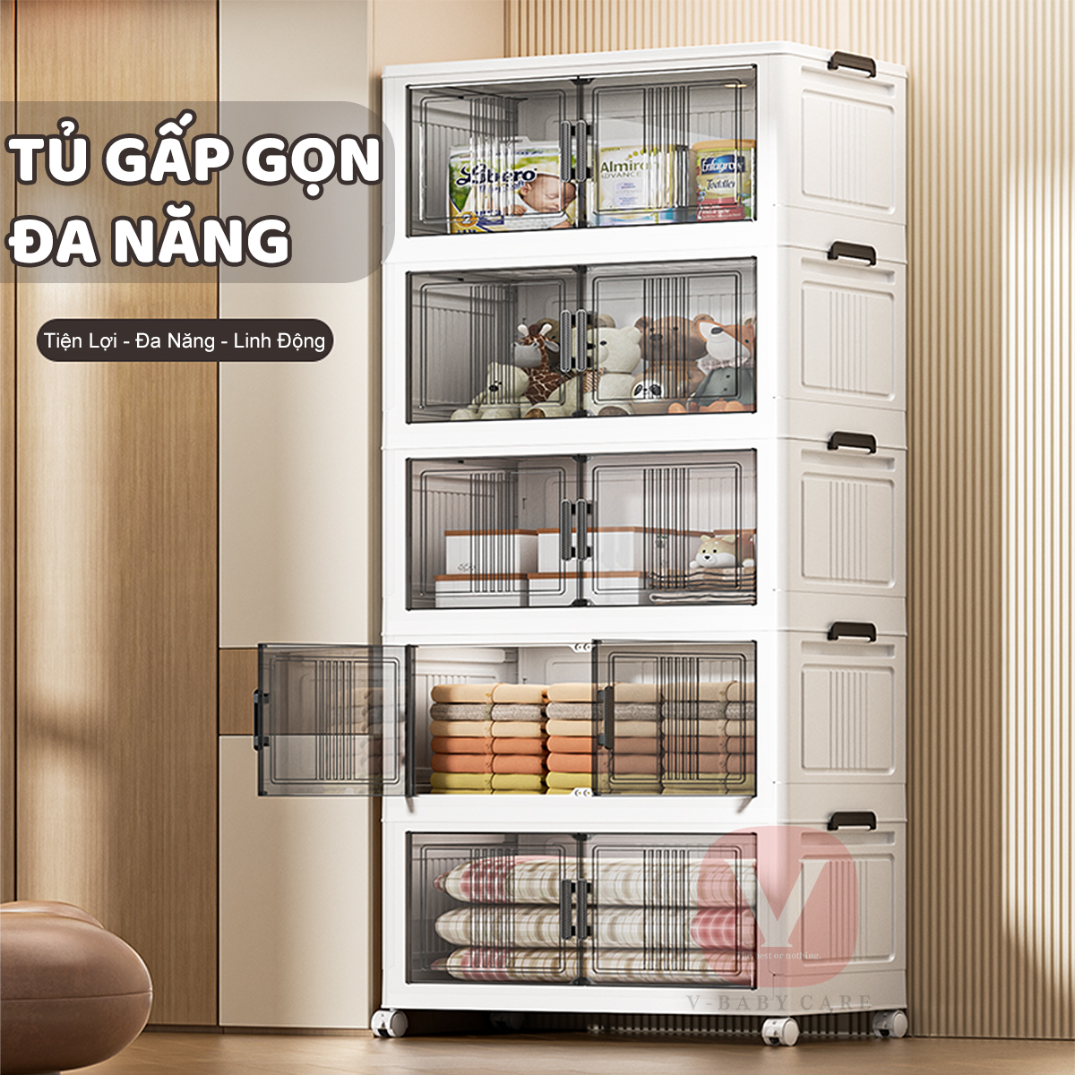 [Hỏa Tốc] Tủ Nhựa Gấp Nhỏ Gọn, Tủ Nhựa Bếp, Tủ Đồ Dùng Đa Năng Mẫu Mới Cải Tiến Lắp Ráp Dễ Dàng