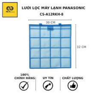 Lưới lọc máy lạnh panasonic - cs-a12rkh-8 cs-u9skh-8 cs-u12skh-8 cs-s9rkh-8 cs-s12rkh-8 cs-q9rkh-8 cs-q12rkh-8
