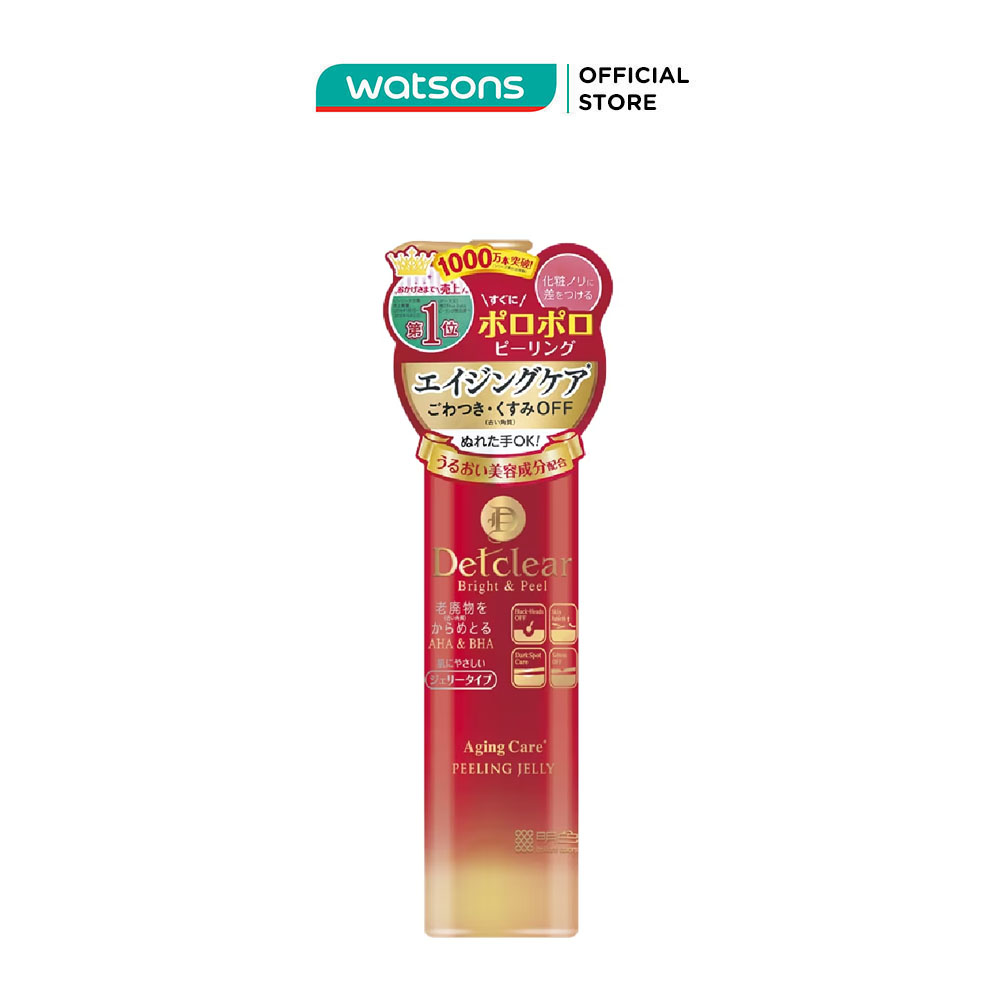 Gel Tẩy Tế Bào Chết Meishoku Detclear Chăm Sóc Da Chống Lão Hóa Bright & Peel Aging Care Peeling Jelly 180ml