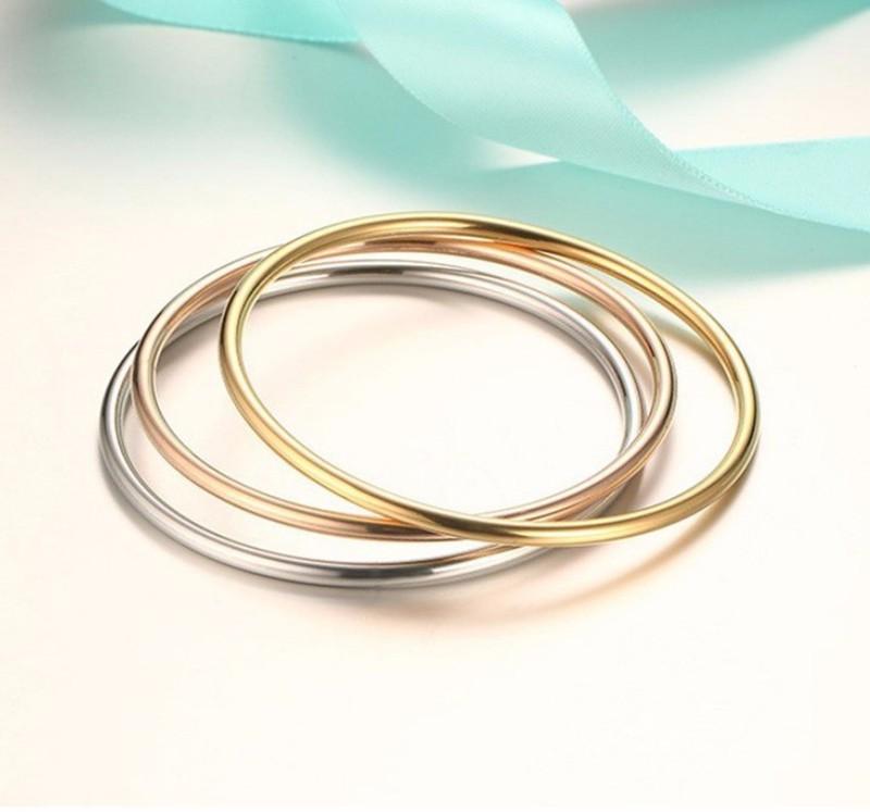 Vòng Tay Titan Không Đen Hình Tròn Trơn TT 0464