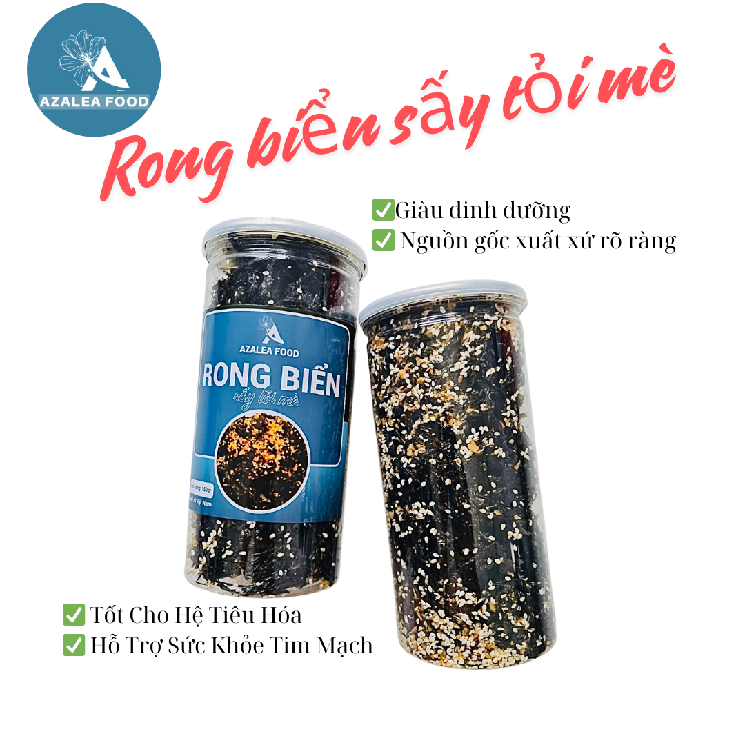 Rong biển sấy tỏi mè Azalea Food 150g - rong biển ăn liền Thực phẩm H.Đ