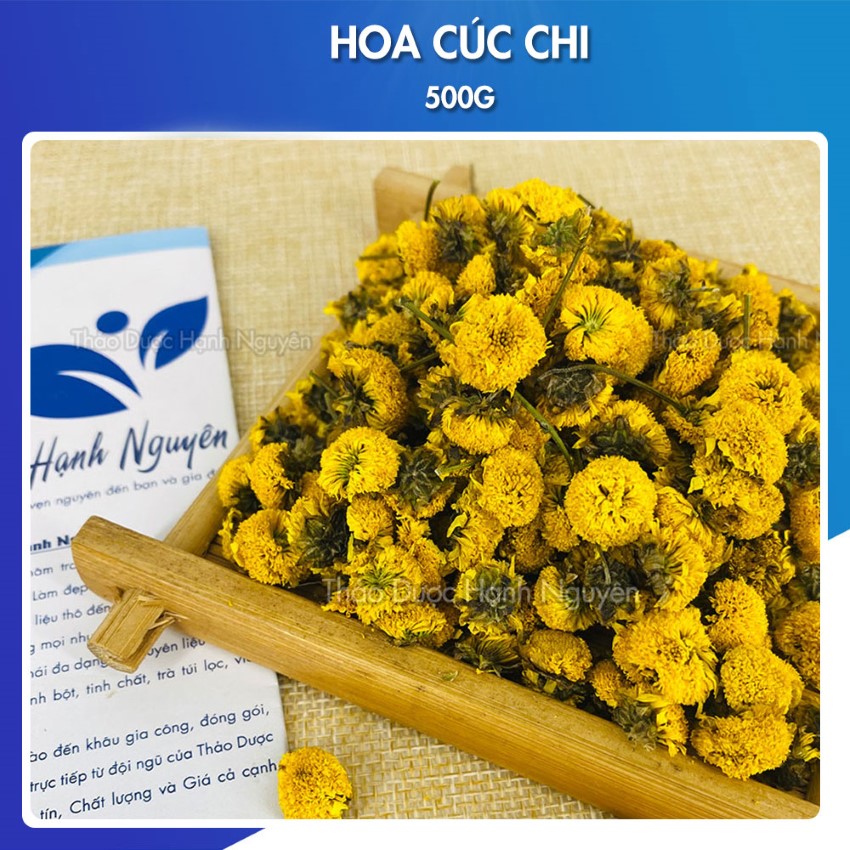 500g hoa cúc chi (cúc vàng nụ bé, cúc vàng sấy lạnh, hoa cúc vàng)