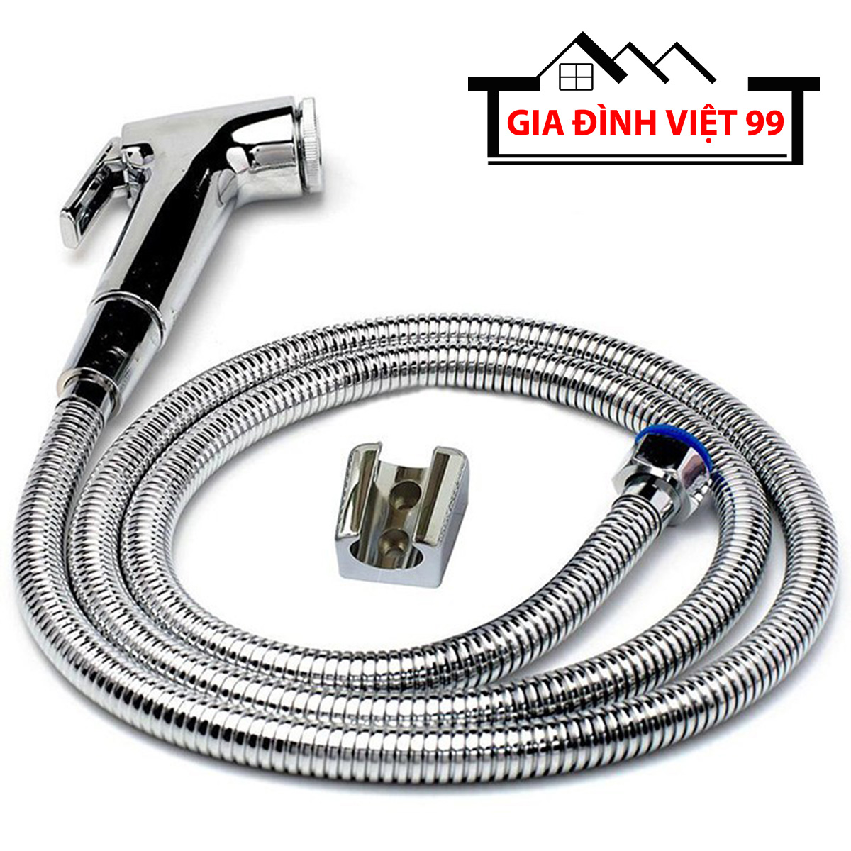 Vòi xịt rửa đa năng inox, vòi sịt rửa nhà vệ sinh inox