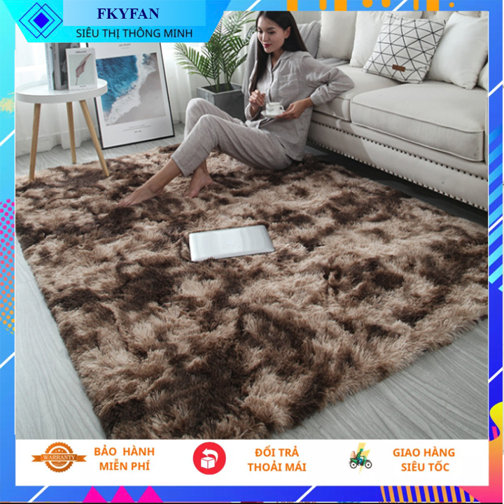 [HÀNG LOẠI 1- DÀY DẶN] Thảm trải sàn 2mx1m6 cao cấp đáy có chống trơn trượt Thảm lông trơn trải sàn mềm mịn không bị rụng lông loại bỏ ngay thảm xốp thảm nỉ,THẢM CHỤP ẢNH tham trai san, tham long