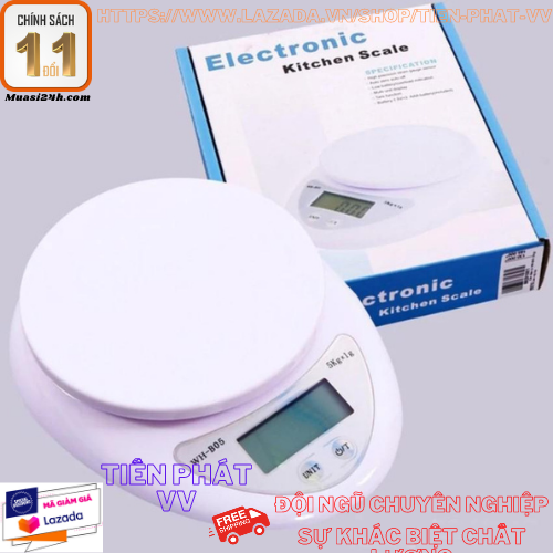 Cân điện tử để bàn mini 5kg  Có kèm pin Tiện dụng