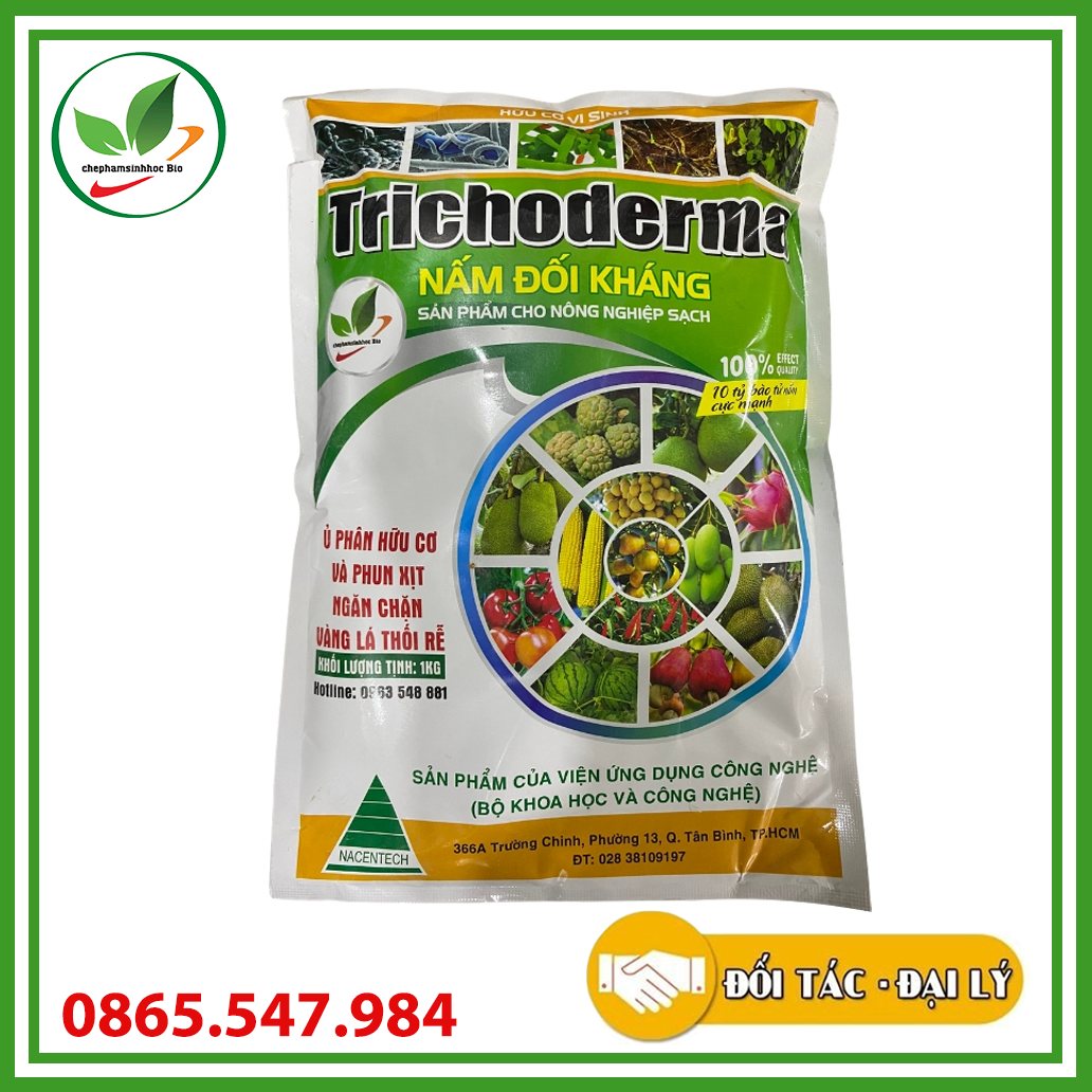 Nấm ủ Trichoderma dạng bào tử chịu nhiệt cao cấp. Túi 1kg