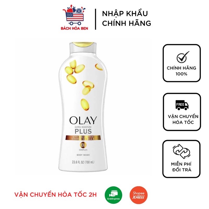 Sữa tắm olay vàng sữa - hạnh nhân mỹ 650ml