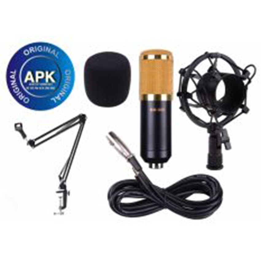 Combo micro bm800 + filter lọc + chân kẹp micro nb35