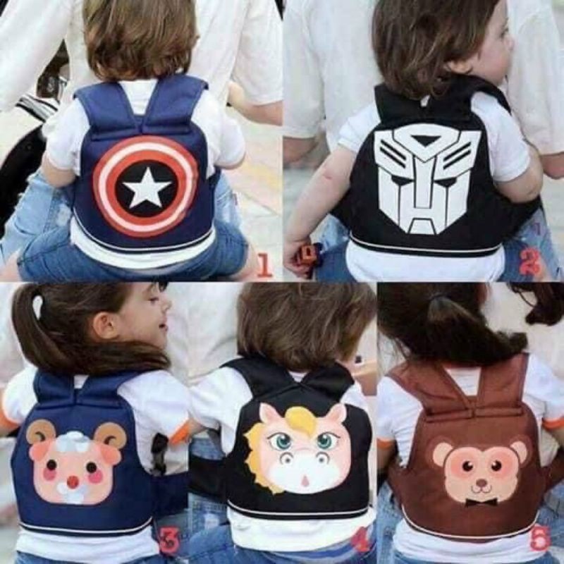 Túi địu em bé đai an toàn xe máy cho bé bảo vệ cổ của bé✕▧ đai đeo an toàn có đỡ vai cho bé khi đi xe máy