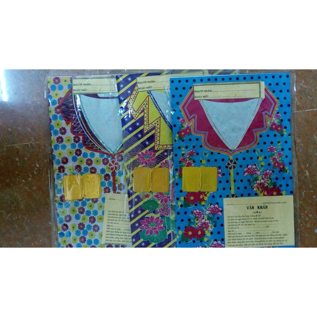 Áo quần vàng mã loại thường