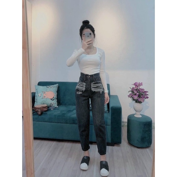 Quần Baggy Rách 2 Túi siêu hót