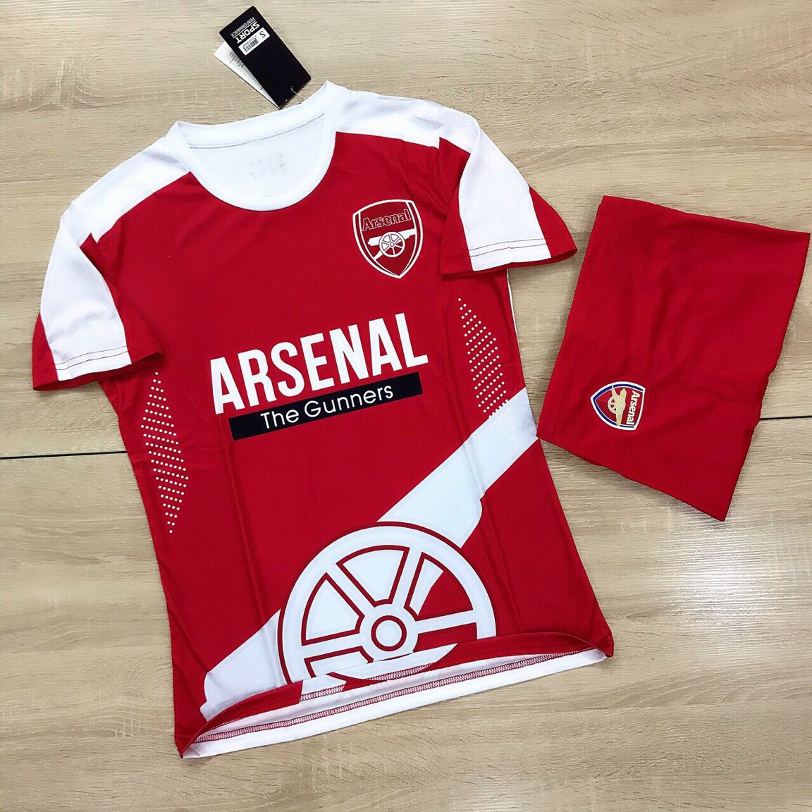 Áo Bóng Đá CLB Arsenal thun lạnh cao cấp màu đen