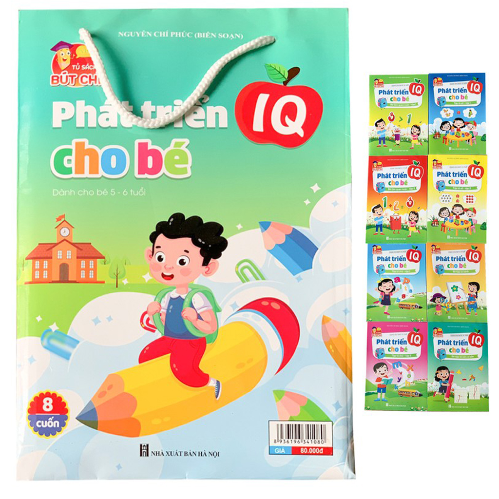 Combo Bộ 8 Quyển Sách Phát triển IQ Cho Trẻ Em - Dành Cho Bé Từ 4 Đến 5 Tuổi - Phát Triển Trí Thông Minh Cho Bé