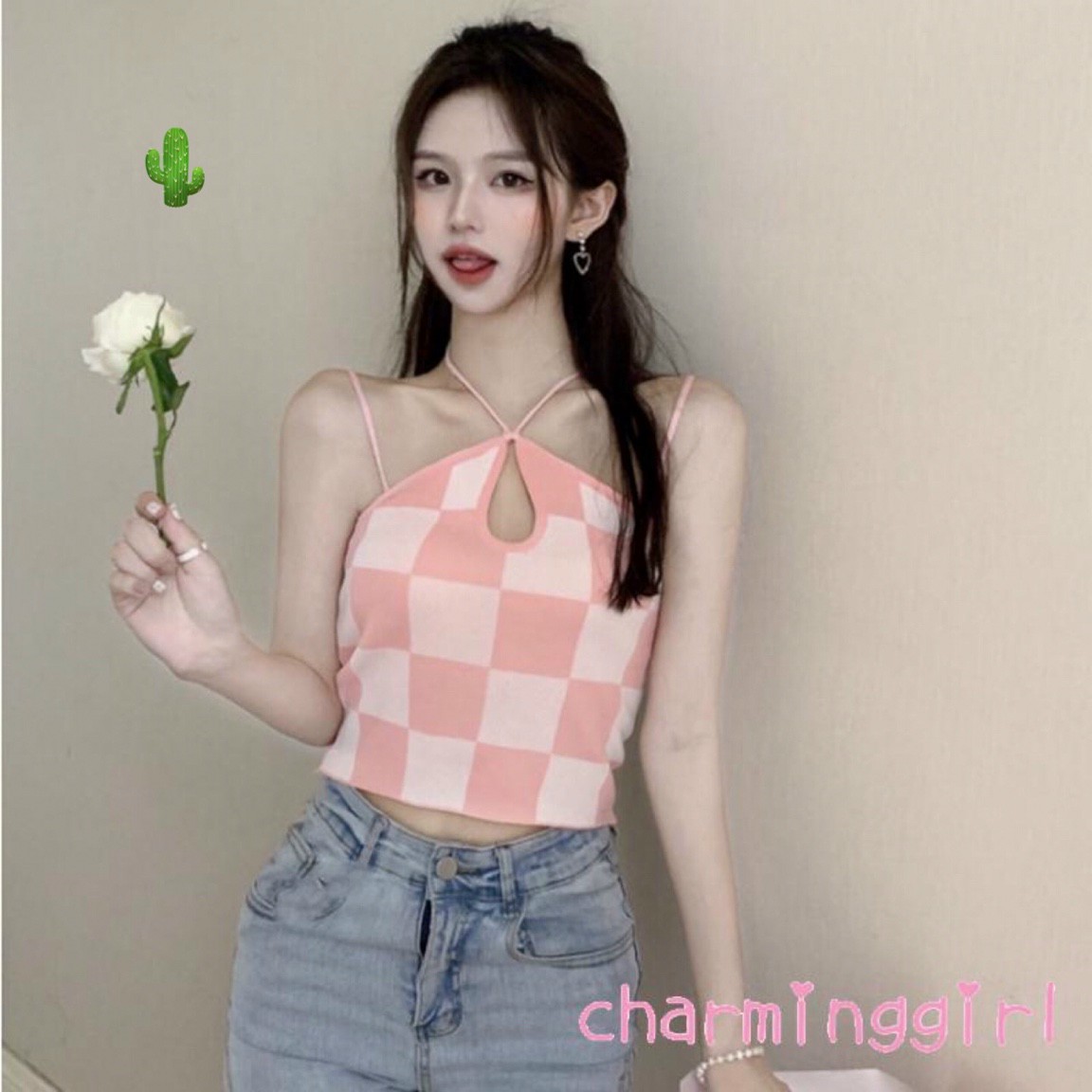 Áo yếm caro