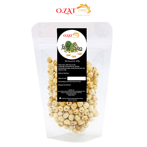 Hạt sen khô O.ZAT 100g nấu chè xôi chè dưỡng nhan