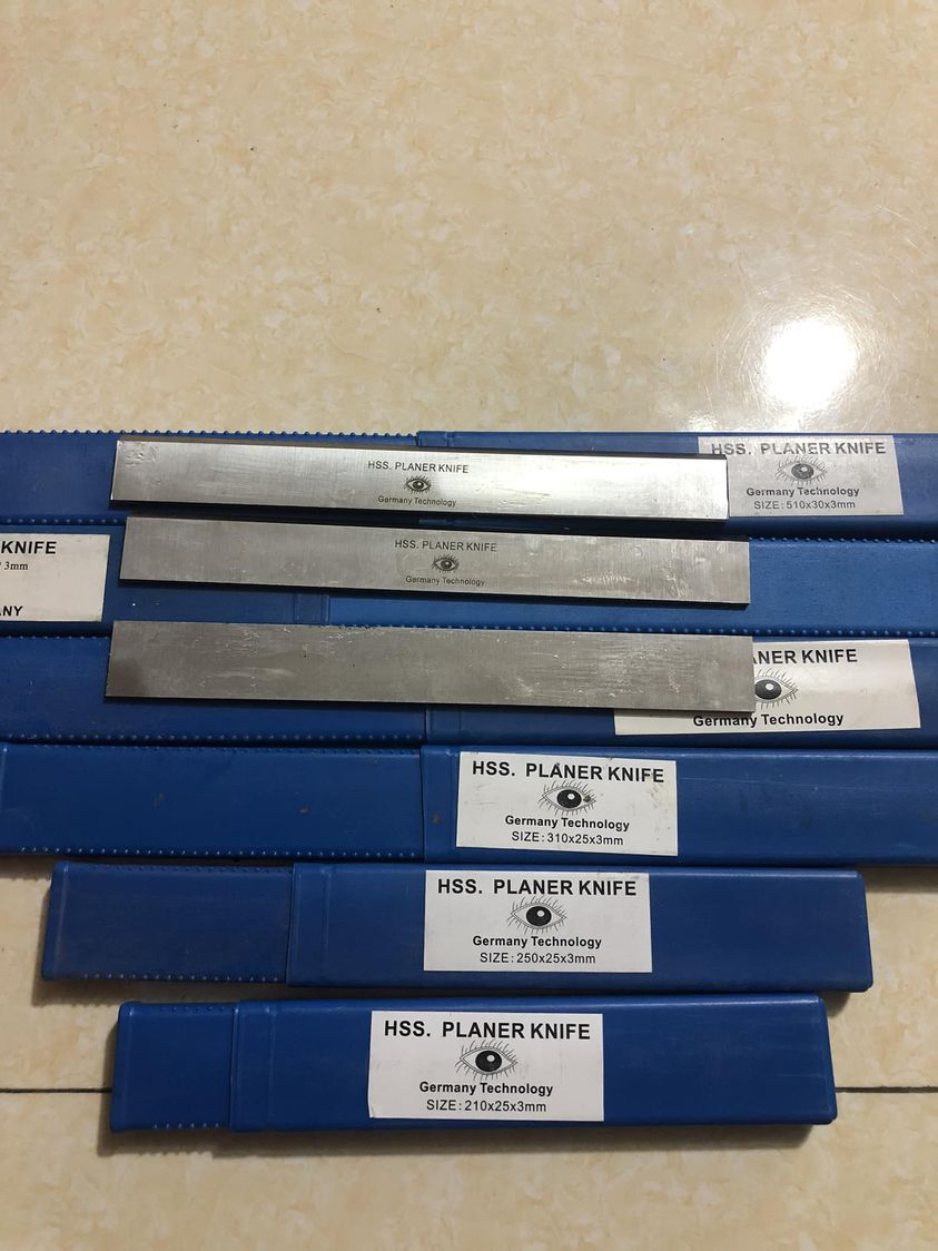 Bộ 3 dao bào gỗ con mắt thép hợp kim germany hss cao cấp