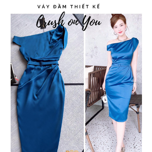 Đầm dạ hội lệch vai quyến rũ- Đầm dự tiệc