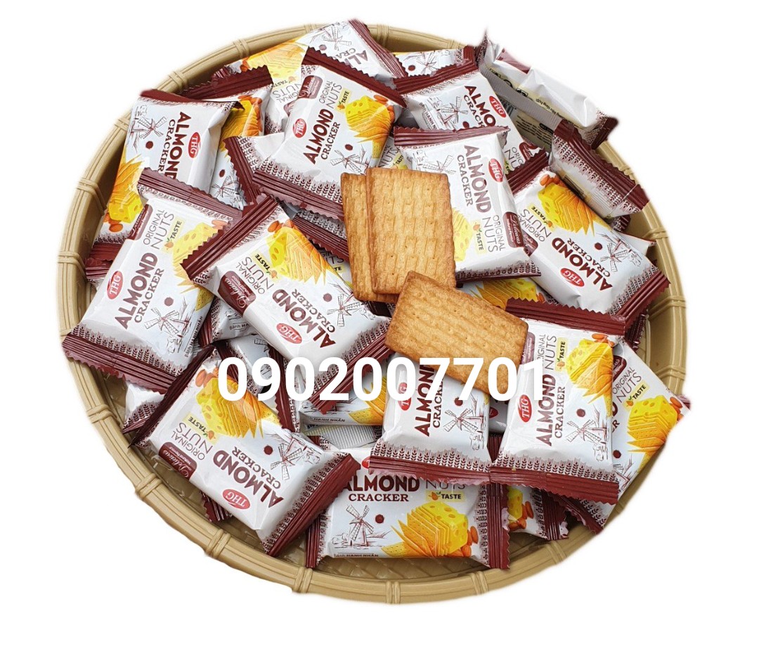 1kg Bánh hạnh nhân Tân Hoàng Gia - đồ ăn vặt thơm ngon-bánh kẹo tết-tết