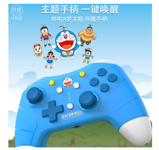 Tay cầm IINE DORAEMON cho máy Nintendo Switch FULL TÍNH NĂNG WAKEUP, NFC, TURBO, AUTO FIRE, MOTION CONTROL, JACK AUDIO 3.5