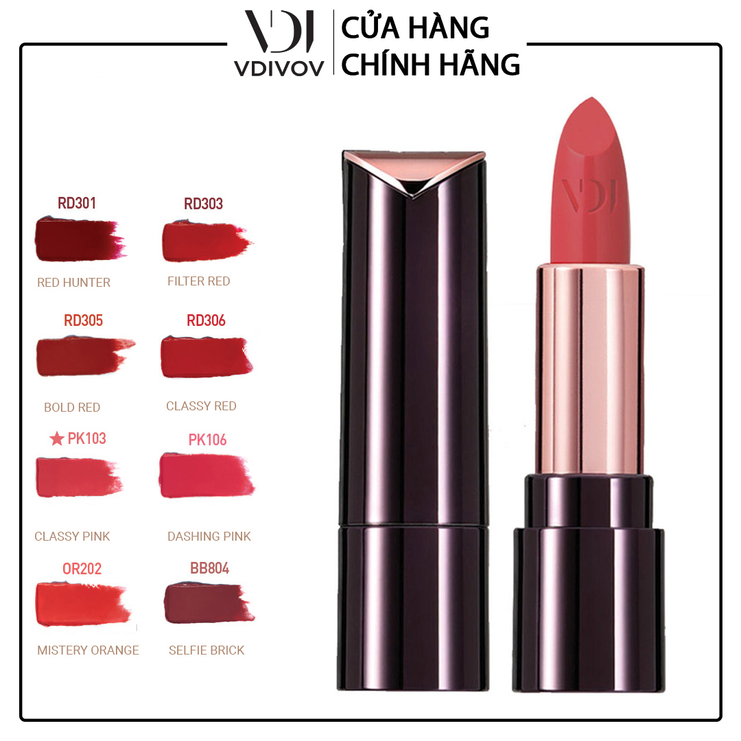 Son dưỡng ẩm bền màu VDIVOV Lip Cut Rouge 3.8g