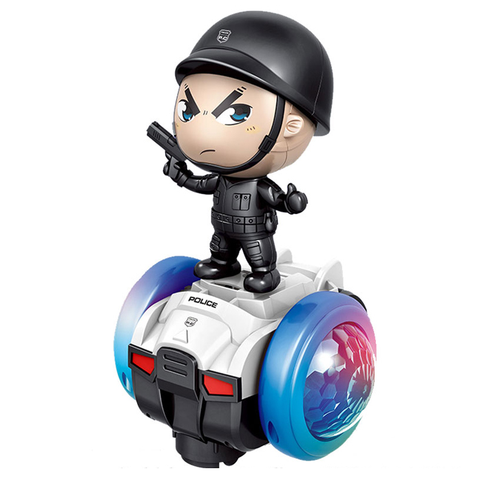 Xe đồ chơi cân bằng robot cảnh sát có đèn nhạc, xe đồ chơi tự cân bằng, xe đồ chơi, đồ chơi xe cảnh sát, xe tự cân bằng