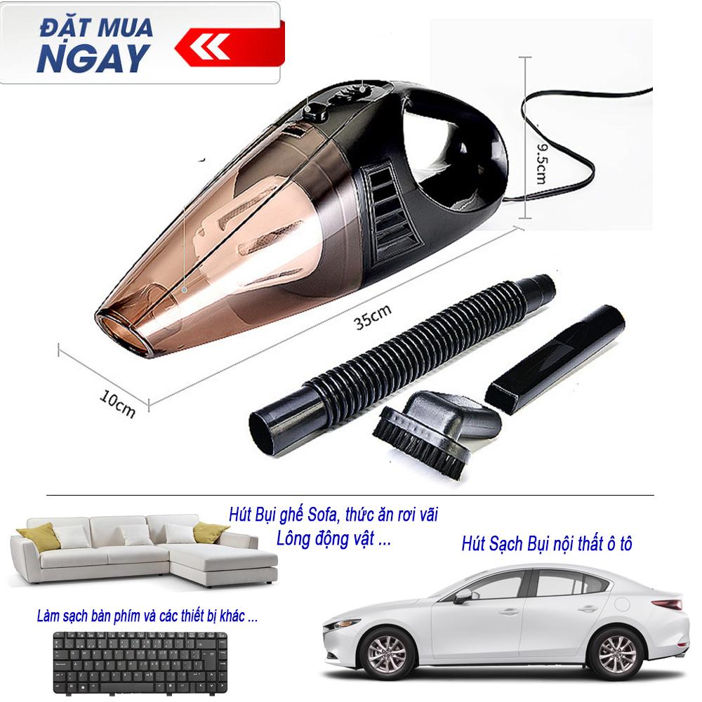 Máy Hút Bụi Cầm Tay, Hút Bụi Nhỏ,Máy Hút Bụi Nào Tốt. Máy Hút Bụi Nội Thất Xe Hơi, 3 Đầu Hút Thông Minh, Máy Công Suất Lớn. Tặng 1 Giá Đỡ Điênh Thoại !