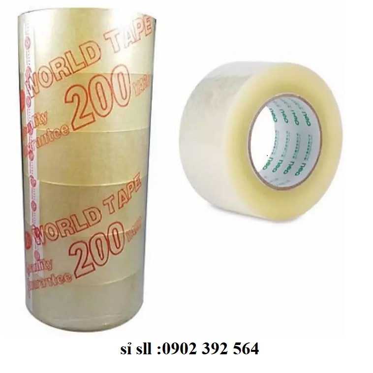 Băng keo 200yar cây tặng kèm 1 cuộn keo khi mua sp 5 cây
