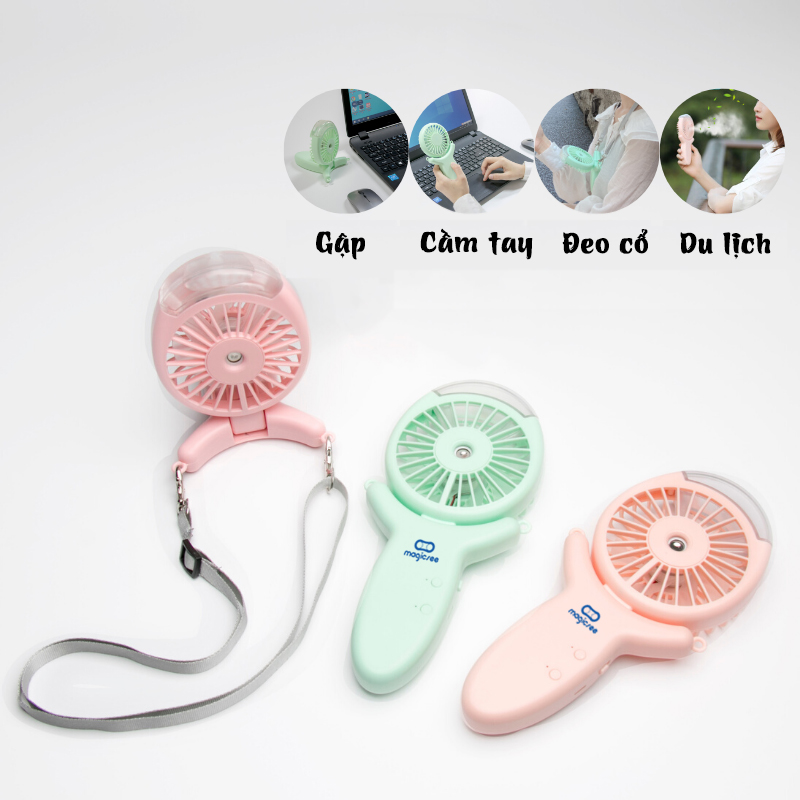 Quạt phun sương cầm tay đa năng Magicsee tích hợp 6 trong 1
