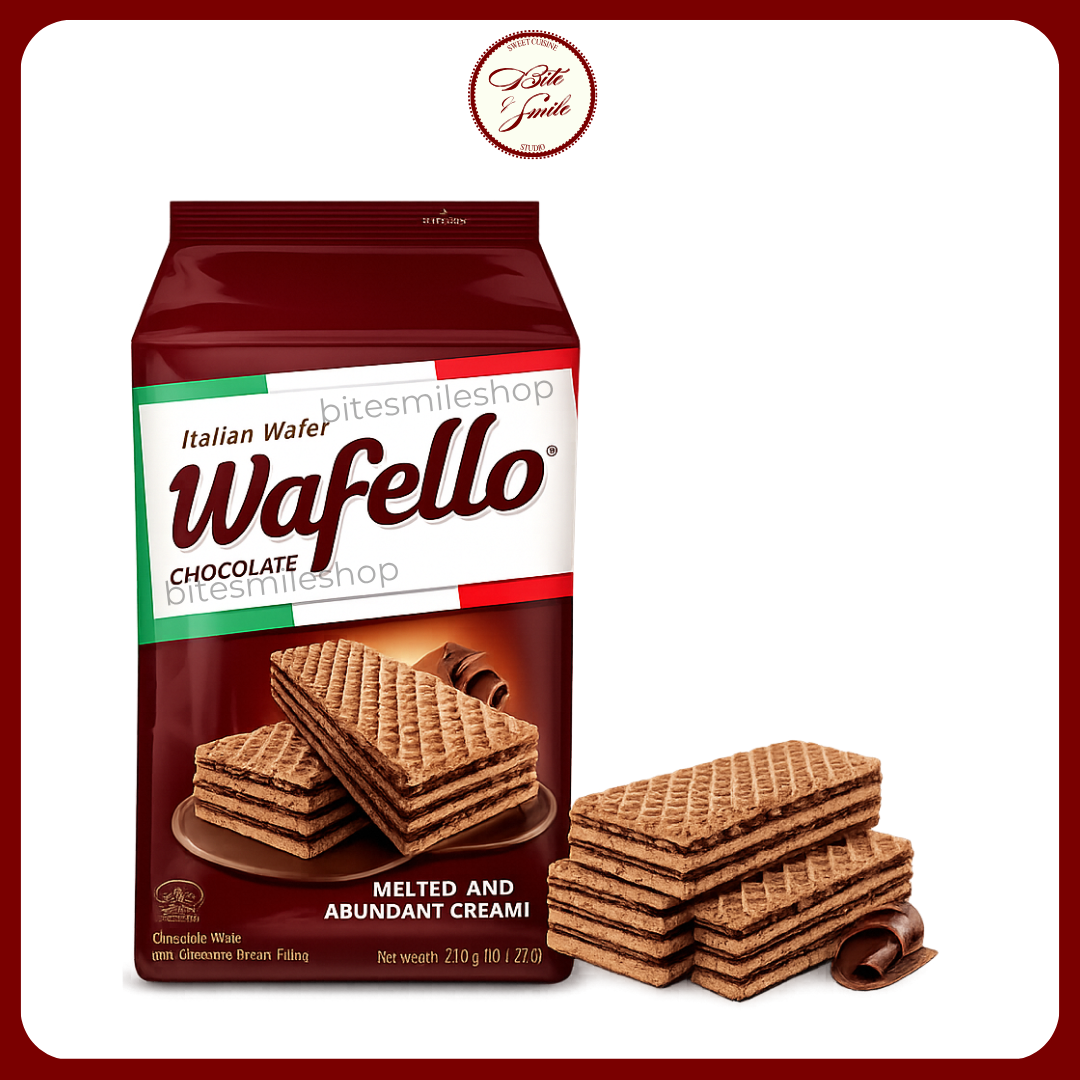Bánh Xốp Wafello Nhân Vị Kem Socola Hấp Dẫn (Gói 210g)
