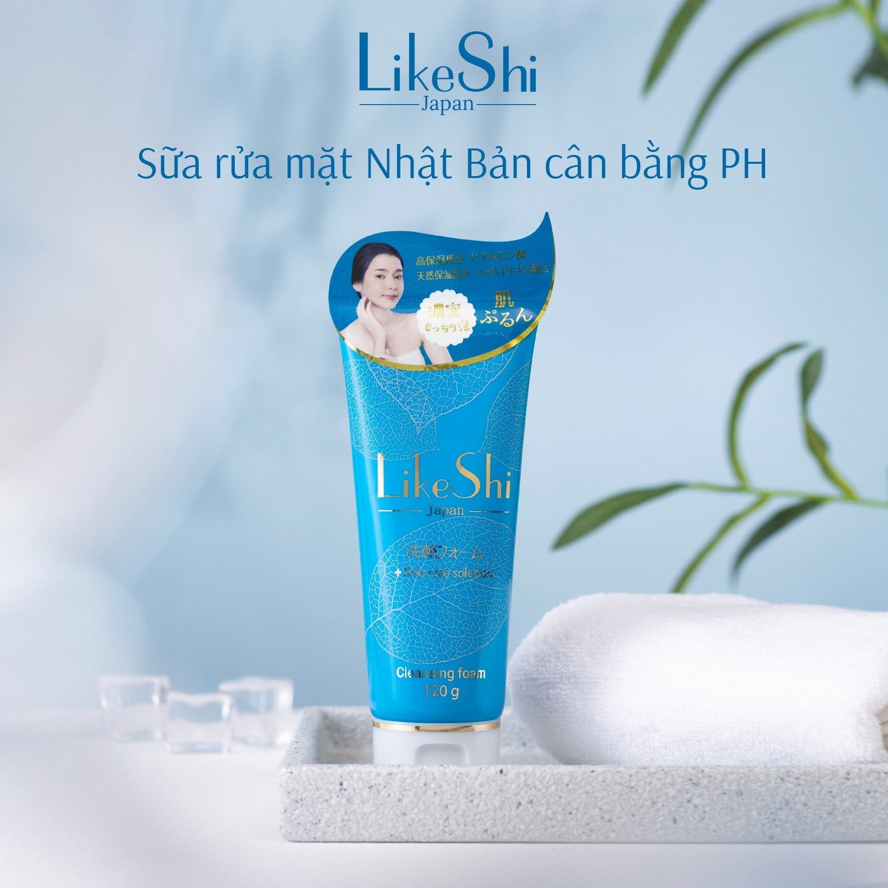 Sữa rửa măt nhật bản likeshi cleansing foam 120g - wangji
