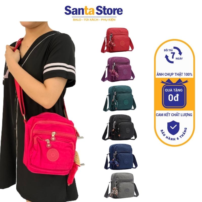 Túi vải dù đeo chéo nữ mini Kipling KL1804 đựng điện thoại ví tiền thời trang Hàn Quốc cao cấp nhiều ngăn SANTA STORE