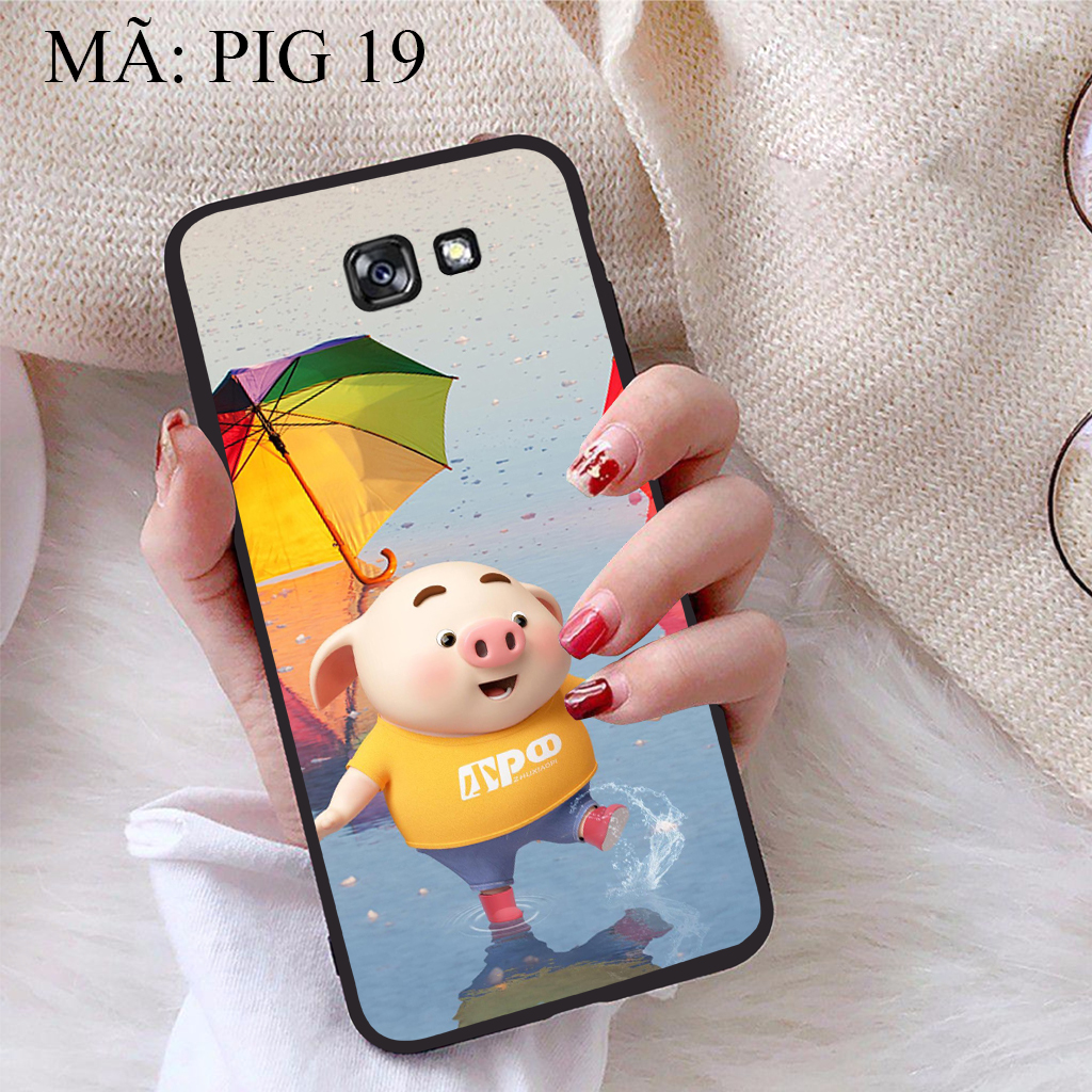 Ốp lưng samsung a7 2017 viền dẻo tpu bst pig cute