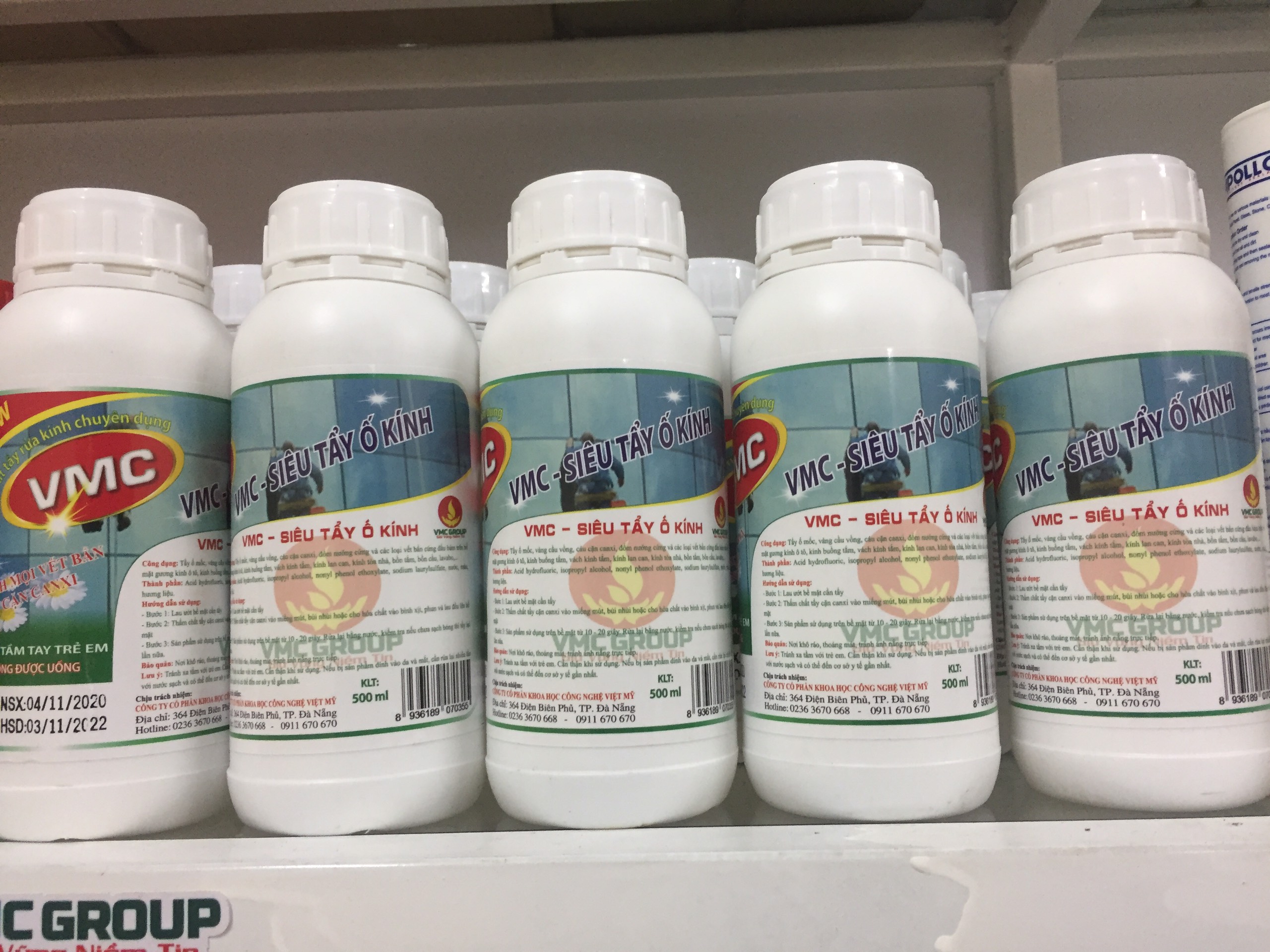 Chai 500ml siêu tẩy ố kính vmc - đánh bay các vết ố bẩn trên mọi bề mặt
