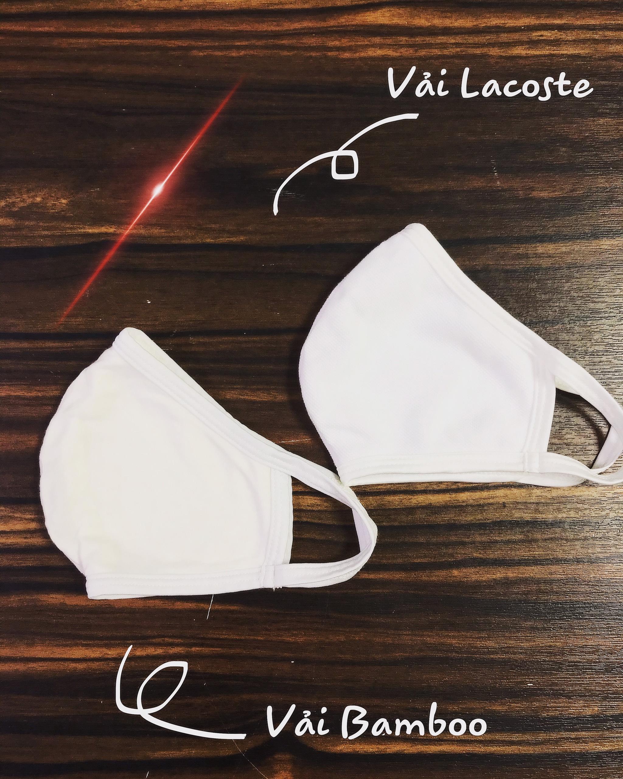 Khẩu trang vải y tế 2 lớp kháng khuẩn, chống bụi dệt kim(2 Hộp 20 chiếc) Nagakawa công nghệ nhật bản có giấy kiểm định, vải Lacoste co dãn 4 chiều thông minh hạn chế vi khuẩn, chống nắng, chặn tia UV, thoáng khí không bị đọng hơi sương trên kính.