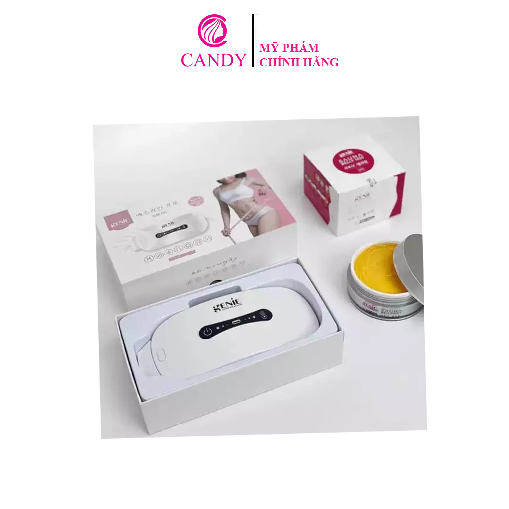 Combo Đai Massage Genie + Gel tan mỡ bụng Sauna Belly