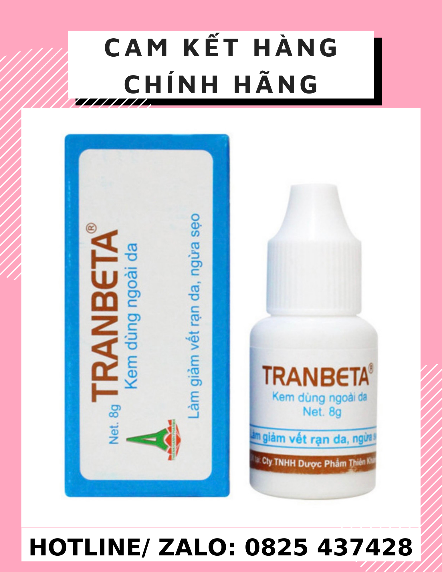 Kem dùng ngoài da Tranbeta 8g